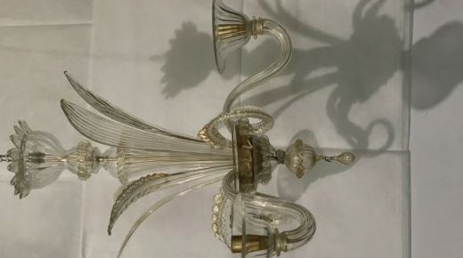 żyrandol  z 3 lampami złote wykończenie