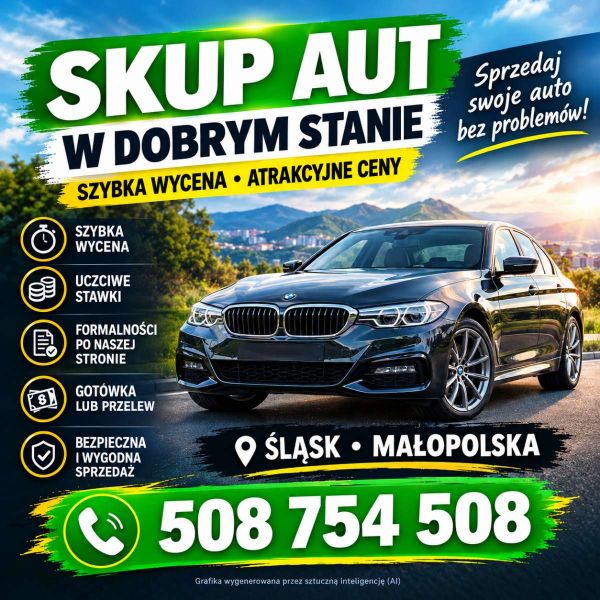 skup aut Nowy Targ i reszta MAŁOPOLSKI, EKSPRESOWA PŁATNOŚĆ-GOTÓWKA, DOJAZD do KLIENTA